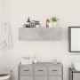 Mueble pared baño madera ingeniería gris hormigón 100x25x30cm de , Tocadores de baño - Ref: Foro24-860097, Precio: 52,55 €, D...