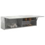 Mueble pared baño madera ingeniería gris hormigón 100x25x30cm de , Tocadores de baño - Ref: Foro24-860097, Precio: 52,55 €, D...
