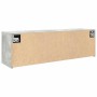Mueble pared baño madera ingeniería gris hormigón 100x25x30cm de , Tocadores de baño - Ref: Foro24-860097, Precio: 52,55 €, D...