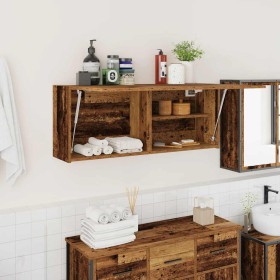 Mueble de pared baño madera ingeniería envejecida 100x25x40 cm de , Tocadores de baño - Ref: Foro24-860110, Precio: 70,47 €, ...