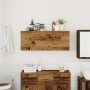 Mueble de pared baño madera ingeniería envejecida 100x25x40 cm de , Tocadores de baño - Ref: Foro24-860110, Precio: 70,47 €, ...