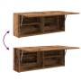 Mueble de pared baño madera ingeniería envejecida 100x25x40 cm de , Tocadores de baño - Ref: Foro24-860110, Precio: 70,47 €, ...