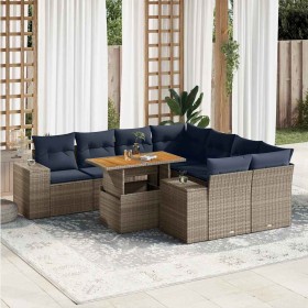 Comprar Set de sofás de jardín con cojines 9 pzas