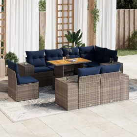 Comprar Set de sofás de jardín con cojines 9 pzas