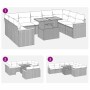 Set de sofás de jardín y cojines 10 pzas ratán sintético gris | Foro24.es | Tu tienda online para hogar, jardín y más Foro24.es