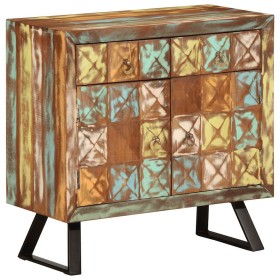 Cómoda de madera maciza reciclada multicolor 70x35x70 cm de , Aparadores - Ref: Foro24-358186, Precio: 261,88 €, Descuento: -5%%