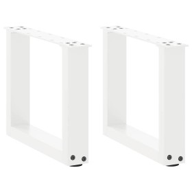 Patas de mesa de centro forma U 2uds acero blanco 30x(30-31) cm de , Patas para mesas - Ref: Foro24-4013129, Precio: 43,18 €,...