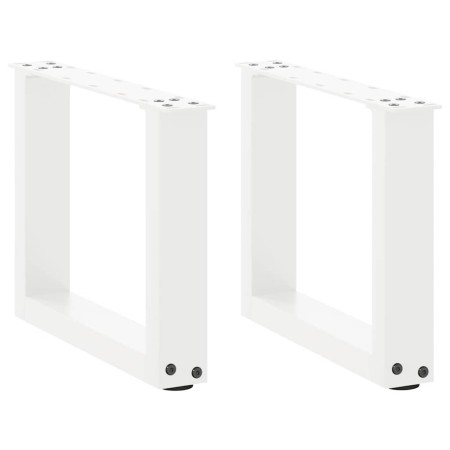 Patas de mesa de centro forma U 2uds acero blanco 30x(30-31) cm de , Patas para mesas - Ref: Foro24-4013129, Precio: 43,18 €,...