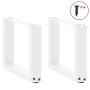 Patas de mesa de centro forma U 2uds acero blanco 30x(30-31) cm de , Patas para mesas - Ref: Foro24-4013129, Precio: 43,18 €,...