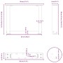 Patas de mesa de centro forma U 2uds acero blanco 30x(30-31) cm de , Patas para mesas - Ref: Foro24-4013129, Precio: 43,18 €,...