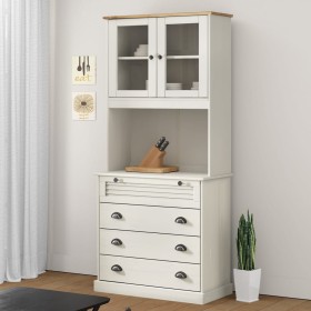 Aparador alto VIGO madera maciza de pino blanco 80x40x176 cm de , Aparadores - Ref: Foro24-3200584, Precio: 331,69 €, Descuen...