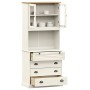 Aparador alto VIGO madera maciza de pino blanco 80x40x176 cm de , Aparadores - Ref: Foro24-3200584, Precio: 331,69 €, Descuen...