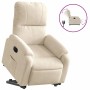 Sillón eléctrico reclinable elevable tela microfibra beige de , Sillones - Ref: Foro24-3204948, Precio: 345,54 €, Descuento: %