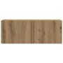 Muebles de TV de pared 4 uds madera ingeniería roble artesanal de , Muebles TV - Ref: Foro24-3328972, Precio: 195,96 €, Descu...