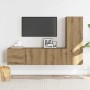 Muebles de TV de pared 3 uds madera ingeniería roble artesanal de , Muebles TV - Ref: Foro24-3328958, Precio: 116,85 €, Descu...