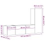 Muebles de TV de pared 3 uds madera ingeniería roble artesanal de , Muebles TV - Ref: Foro24-3328958, Precio: 116,85 €, Descu...