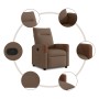 Sillón reclinable de tela marrón | Foro24.es | Tu tienda online para hogar, jardín y más Foro24.es