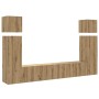 Mueble para TV de pared madera contrachapada artesanal 8 piezas de , Muebles TV - Ref: Foro24-3329010, Precio: 323,81 €, Desc...
