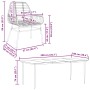 Juego de comedor jardín 9 piezas ratán polivinílico negro de , Conjuntos de jardín - Ref: Foro24-3334442, Precio: 649,99 €, D...