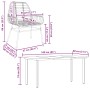 Juego de comedor de jardín 7 pzas ratán PE marrón de , Conjuntos de jardín - Ref: Foro24-3334545, Precio: 484,96 €, Descuento: %