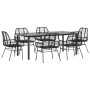 Juego de comedor jardín 7 piezas ratán sintético negro de , Conjuntos de jardín - Ref: Foro24-3334539, Precio: 534,41 €, Desc...
