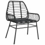 Juego de comedor jardín 7 piezas ratán sintético negro de , Conjuntos de jardín - Ref: Foro24-3334539, Precio: 534,41 €, Desc...