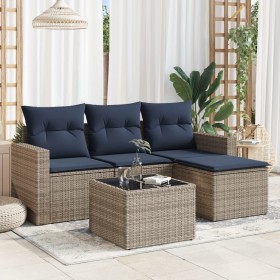 Comprar Set de sofás de jardín 5 pzas con cojines