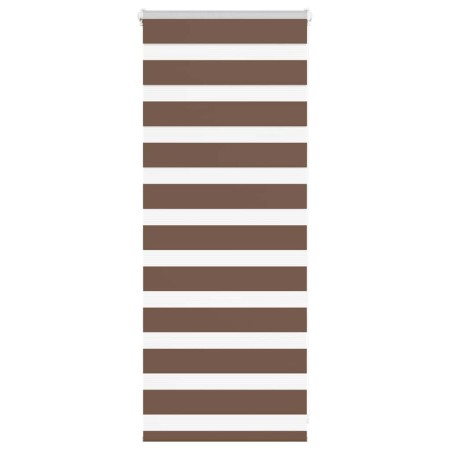 Estor cebra marrón 55x100 cm tejido ancho 50,9 cm poliéster de , Persianas y estores - Ref: Foro24-4014304, Precio: 15,48 €, ...