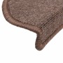 Alfombrilla escalera 30 uds marrón café 56x17x3 cm de , Alfombrillas para escalones - Ref: Foro24-3365737, Precio: 130,32 €, ...