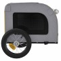 Remolque de bicicleta mascotas hierro tela Oxford amarillo gris de , Cochecitos para mascotas - Ref: Foro24-93826, Precio: 94...