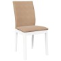 Sillas de comedor con cojines 2uds madera maciza blanco caucho | Foro24.es | Tu tienda online para hogar, jardín y más Foro24.es
