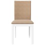Sillas de comedor con cojines 2uds madera maciza blanco caucho | Foro24.es | Tu tienda online para hogar, jardín y más Foro24.es