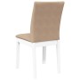 Sillas de comedor con cojines 2uds madera maciza blanco caucho | Foro24.es | Tu tienda online para hogar, jardín y más Foro24.es