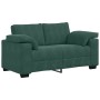 Juego de sofás con cojines 3 piezas terciopelo verde oscuro de , Sofás - Ref: Foro24-3324669, Precio: 645,47 €, Descuento: %
