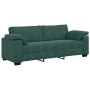 Juego de sofás con cojines 3 piezas terciopelo verde oscuro de , Sofás - Ref: Foro24-3324669, Precio: 645,47 €, Descuento: %