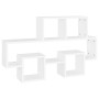 Estante pared forma coche madera ingeniería blanco 82x15x51 cm de , Estantes y estanterías - Ref: Foro24-807250, Precio: 39,2...
