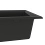 Fregadero de Cocina Negro 790x500x193 mm Granito de , Fregaderos - Ref: Foro24-147053, Precio: 182,84 €, Descuento: %