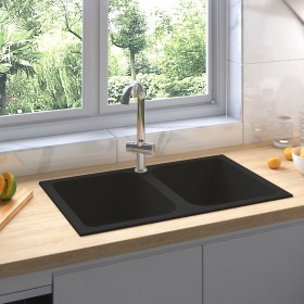 Comprar Fregadero de Cocina Negro 760x480x184 mm
