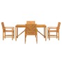 Conjunto de Comedor de Jardín de 4 Piezas de Madera Sólida de Acacia | Foro24.es | Tu tienda online para hogar, jardín y más Foro24.es