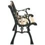 Banco de jardín con respaldo con patrón de rosas madera 116 cm de , Bancos de jardín - Ref: Foro24-319570, Precio: 74,43 €, D...