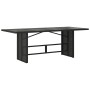 Juego de Comedor Jardín de 7 Piezas Negro Poliratán | Foro24.es | Tu tienda online para hogar, jardín y más Foro24.es