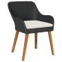 Conjunto de Comedor de Jardín de 9 Piezas Ratán Sintético Negro | Foro24.es | Tu tienda online para hogar, jardín y más Foro24.es