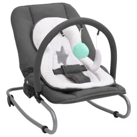 Hamaca mecedora para bebés de acero gris antracita de vidaXL, Mecedoras y sillas para bebés - Ref: Foro24-10254, Precio: 99,9...