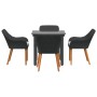 Conjunto de Comedor de Jardín de 5 Piezas en Ratán Negro | Foro24.es | Tu tienda online para hogar, jardín y más Foro24.es
