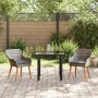 Conjunto de Jardín de 3 Piezas en Ratán Gris | Foro24.es | Tu tienda online para hogar, jardín y más Foro24.es