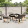 Juego de Comedor de Jardín de 5 Piezas Ratán Gris | Foro24.es | Tu tienda online para hogar, jardín y más Foro24.es