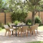 Juego de Comedor de Jardín de 7 Piezas Ratán Poliéster Beige | Foro24.es | Tu tienda online para hogar, jardín y más Foro24.es