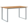 Conjunto de Comedor de Jardín de 7 Piezas de madera maciza de Acacia y Metal de , Conjuntos de jardín - Ref: Foro24-3284344, ...