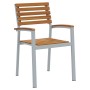 Conjunto de Comedor de Jardín de 7 Piezas de madera maciza de Acacia y Metal de , Conjuntos de jardín - Ref: Foro24-3284344, ...