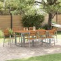 Juego de Comedor de Jardín de 9 Piezas de Madera Sólida de Acacia y Metal de , Conjuntos de jardín - Ref: Foro24-3284350, Pre...